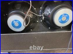 #5321 Fender Twin Reverb Silverface WithFootswitch Vintage Tube Amp. 1967 77lbs