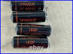 5 Sprague Black Beauty. 22 uf 400v Capacitors 160P Vintage Tube Amp Caps TESTED