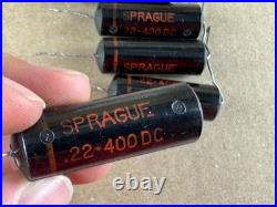 5 Sprague Black Beauty. 22 uf 400v Capacitors 160P Vintage Tube Amp Caps TESTED