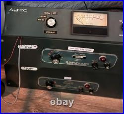 ALTEC vintage Audio Gear Lot 1593B, 1594B Power Amps. 1552a Meter Panel TESTED