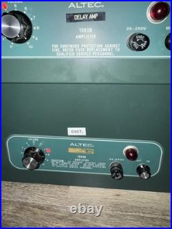 ALTEC vintage Audio Gear Lot 1593B, 1594B Power Amps. 1552a Meter Panel TESTED
