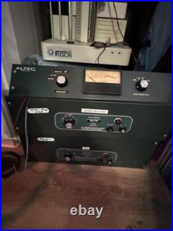 ALTEC vintage Audio Gear Lot 1593B, 1594B Power Amps. 1552a Meter Panel TESTED