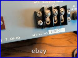 AUDIOPHILE TUBE AMPLIFIER BELL SOUND SYSTEMS MODEL 56B50 2278-2279 RARE VTG Hifi