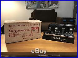 All Original McIntosh MC240 Vintage Tube Amp Excellent Condition with Box & Tube