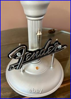Antique Vintage Folk Art Fender Guitar Amp Table Desk Lamp Light Sign Display