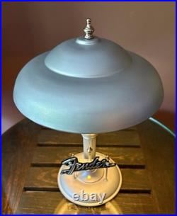 Antique Vintage Folk Art Fender Guitar Amp Table Desk Lamp Light Sign Display