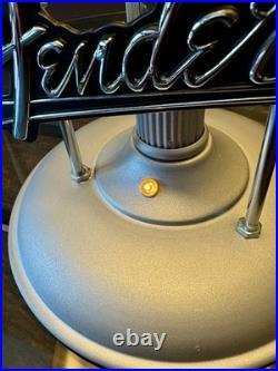 Antique Vintage Folk Art Fender Guitar Amp Table Desk Lamp Light Sign Display