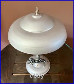 Antique Vintage Folk Art Fender Guitar Amp Table Desk Lamp Light Sign Display
