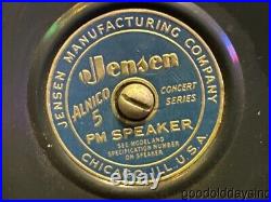Beautiful MCM Vtg 1953 National 1210 Tube Amp Amplifier with 15 Jensen Speaker