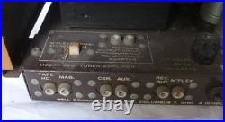 Bell 2521 Mono Tube AM/FM Receiver Amplifier PP 6BQ5 Vintage 1960s