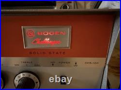 Bogen Challenger CHS-100 Tube Powered PA Amplifier Vintage Untested Powers On