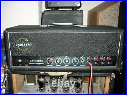 Carlsbro PA 100w 4 channel PA head vintage valve amplifier tube amp guitar bass
