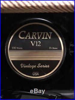 Carvin Vintage 33 Guitar Tube Amp 1x12 Dual Channel Tweed Finish