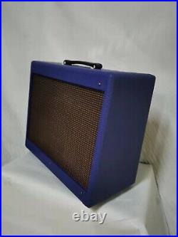 Custom 1956 1957 Deluxe Deep Blue Vintage Tube Amp 5E3 with Celestion V30 Speaker