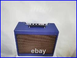 Custom 1956 1957 Deluxe Deep Blue Vintage Tube Amp 5E3 with Celestion V30 Speaker