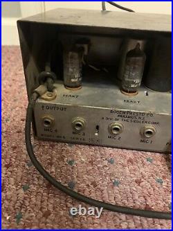 David Bogen Co Challenger MX6 Vintage Tube Pre amp Amplifier