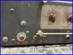 Devry 2804 Navy Type D vintage tube amplifier project PA military Filmosound