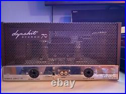 Dynaco Vintage Dynakit Stereo -70 Vacuum tube amps has Cage and Power Cord