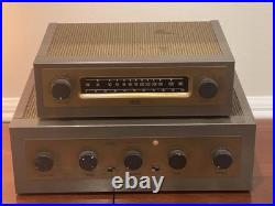 EICO HF-32 EL84 Tube Integrated Amplifier + HFT-90 FM Tuner USA Vintage