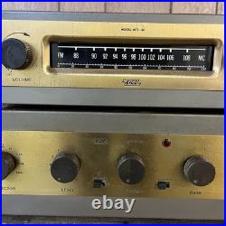 EICO HF-32 & HFT-90 Tube Amplifier Vintage Hi-Fi Amp USA Untested Powers On