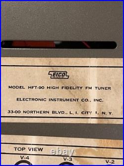 EICO HF-90 FM Tube Tuner Vintage Hi-Fi Radio Receiver USA Untested