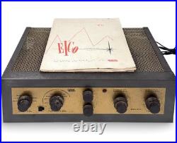 Eico HF 81 Vaccum Tube Stereo Integrated Amplfier & Manual UNTESTED