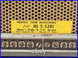 Eico HF 81 Vaccum Tube Stereo Integrated Amplfier & Manual UNTESTED