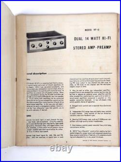 Eico HF 81 Vaccum Tube Stereo Integrated Amplfier & Manual UNTESTED