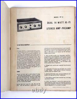 Eico HF 81 Vaccum Tube Stereo Integrated Amplfier & Manual UNTESTED