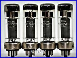El34 tubes quad mullard tube nos amplifier metal base 6ca7 vintage matched kt77