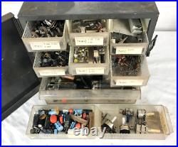 Electric Guitar Tube Amplifier Repair Parts with Cabinet Case. Vintage