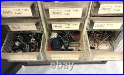 Electric Guitar Tube Amplifier Repair Parts with Cabinet Case. Vintage Electric Guitar Tube Amplifier Repair Parts with Cabinet Case. Vintage
