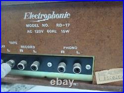 Electrophonic multiplex, vintage, model #RD-17, AC 120V 60Hz 15W