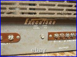 Executone Vintage Tube Amp model p 13 parts or repair
