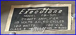 Executone tube amp (vintage)