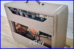 Fender 1962 vintage Deluxe Amp tube guitar amp combo brownface-amplifier