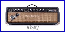 Fender Bandmaster Black Panel AB763 1966 Vintage Guitar Amplifier Head Tube Amp