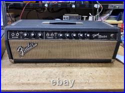 Fender Bandmaster Black Panel AB763 1966 Vintage Guitar Amplifier Head Tube Amp