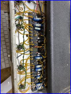 Fender Bandmaster Black Panel AB763 1966 Vintage Guitar Amplifier Head Tube Amp