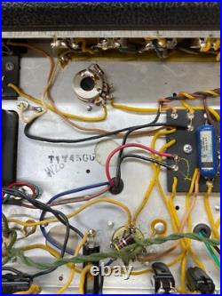 Fender Bandmaster Black Panel AB763 1966 Vintage Guitar Amplifier Head Tube Amp