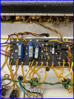 Fender Bandmaster Black Panel AB763 1966 Vintage Guitar Amplifier Head Tube Amp