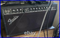 Fender Bandmaster Reverb Blackface 70s vintage tube amp head with built in 2x6