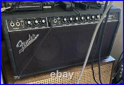 Fender Bandmaster Reverb Blackface 70s vintage tube amp head with built in 2x6