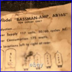 Fender Bassman Vintage Tube Amp Head AB165