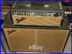 Fender Bassman Vintage Tube Amplifier 1966 Blackface Head & Cab Combo
