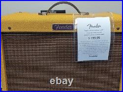 Fender Blues Junior 15-watt Tube Combo Amp Lacquered Tweed Jensen Italy 1x12