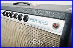 Fender Deluxe Reverb vintage Silverface USA made tube amp good cond. Amplifier