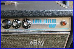 Fender Twin Reverb Guitar Amp Head Silverface Era VTG Vintage Tube