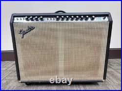Fender Twin Reverb Silverface withMaster Volume+Footswitch & Case-Vintage Tube Amp