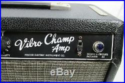 Fender Vibro Champ Guitar Amp Head Silverface Era 70's VTG Vintage Tube